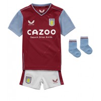 Aston Villa Philippe Coutinho #23 Fotballklær Hjemmedraktsett Barn 2022-23 Kortermet (+ korte bukser)
